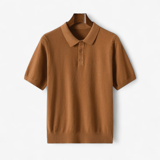 Merino wool summer polo shirt