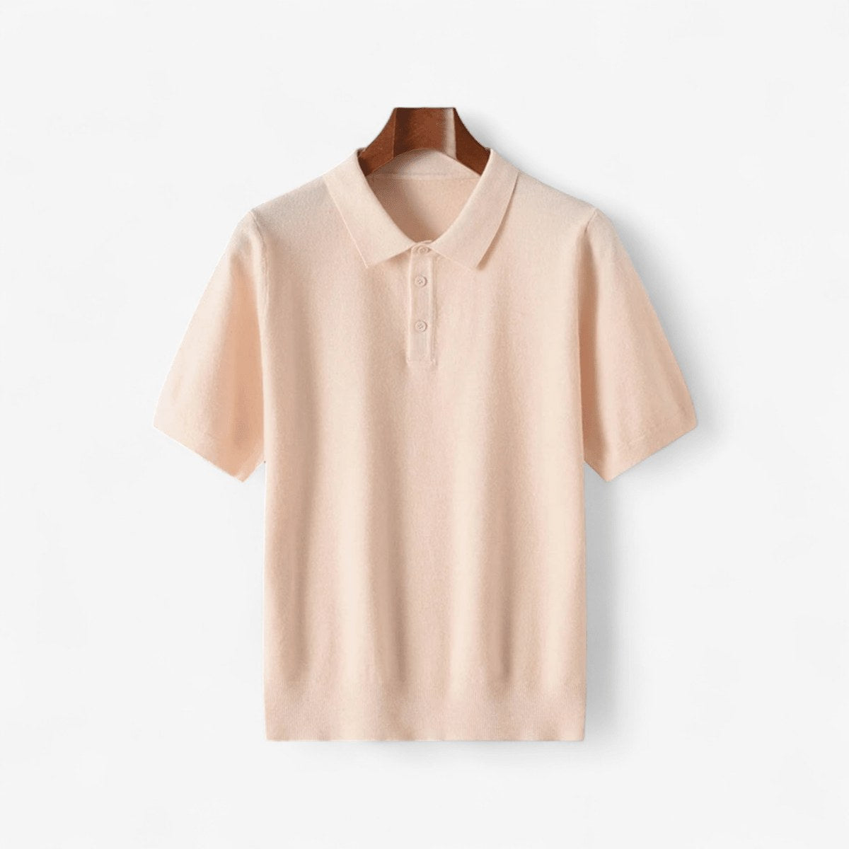 Merino wool summer polo shirt