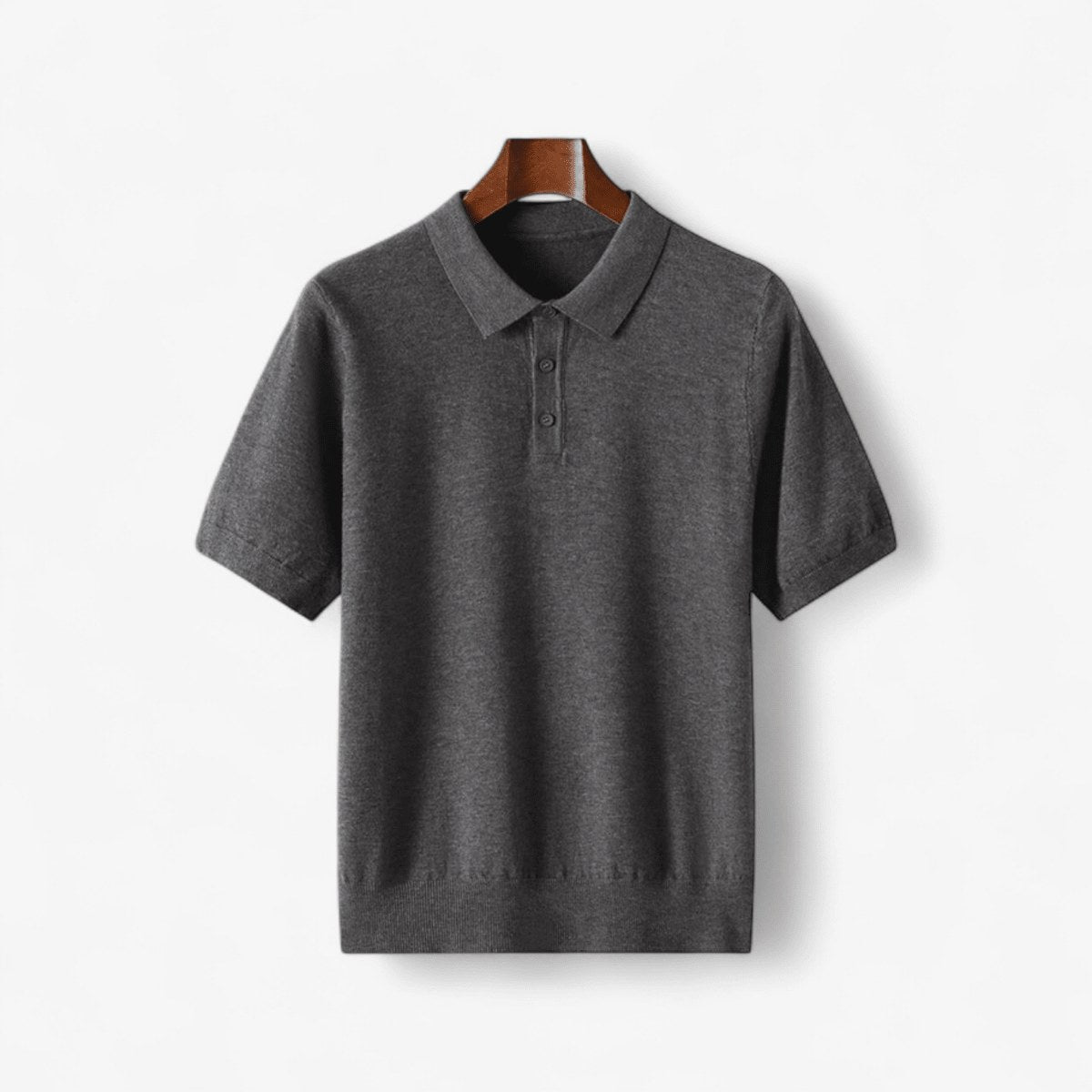 Merino wool summer polo shirt