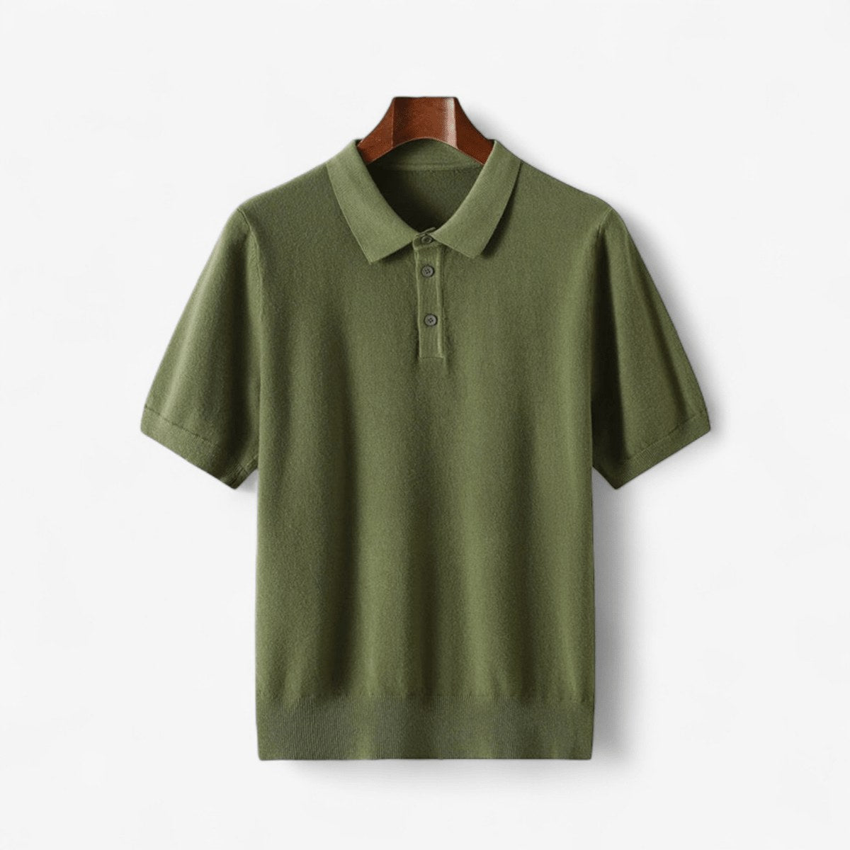 Merino wool summer polo shirt