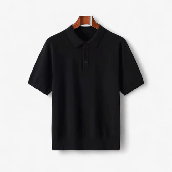 Merino wool summer polo shirt