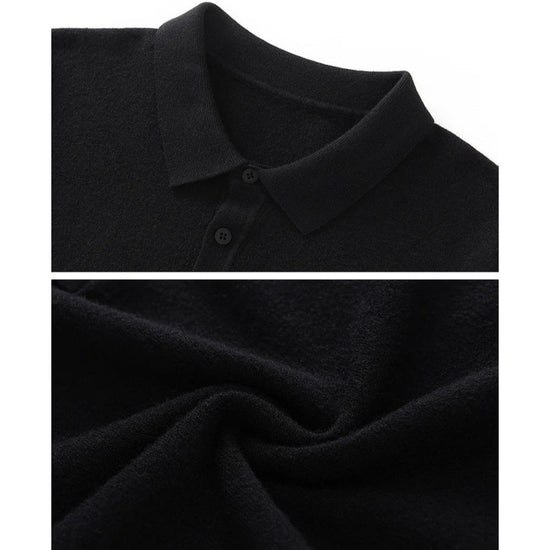 Merino wool summer polo shirt