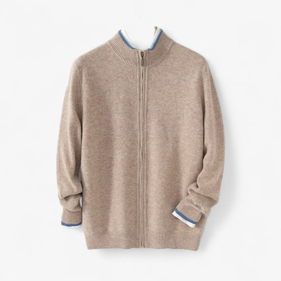 Merino wool zipper sweater