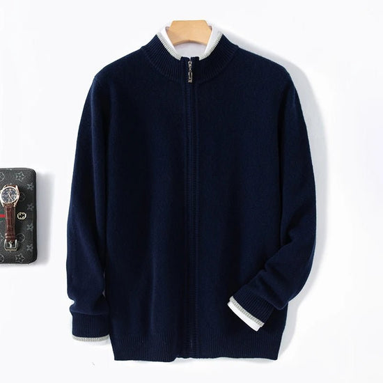 Merino wool zipper sweater
