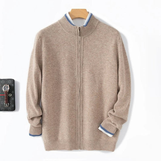 Merino wool zipper sweater