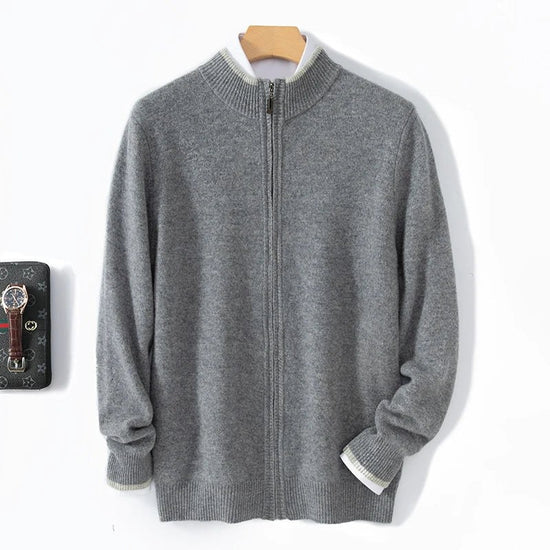 Merino wool zipper sweater