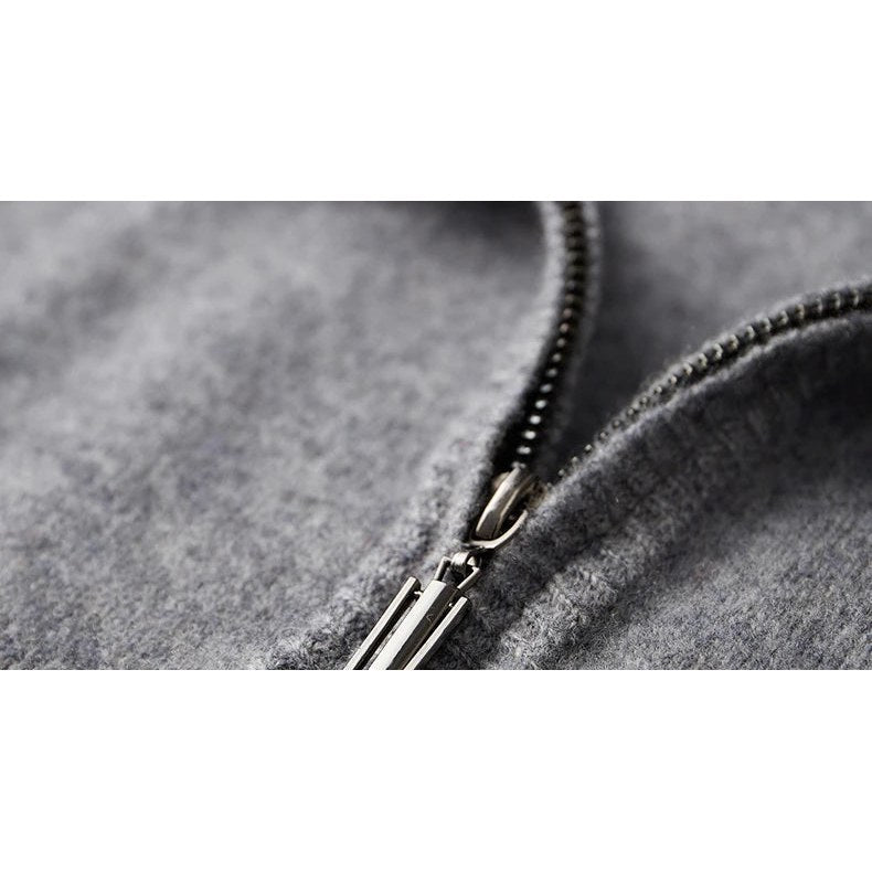 Merino wool zipper sweater