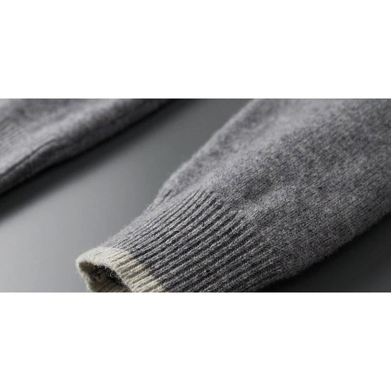 Merino wool zipper sweater