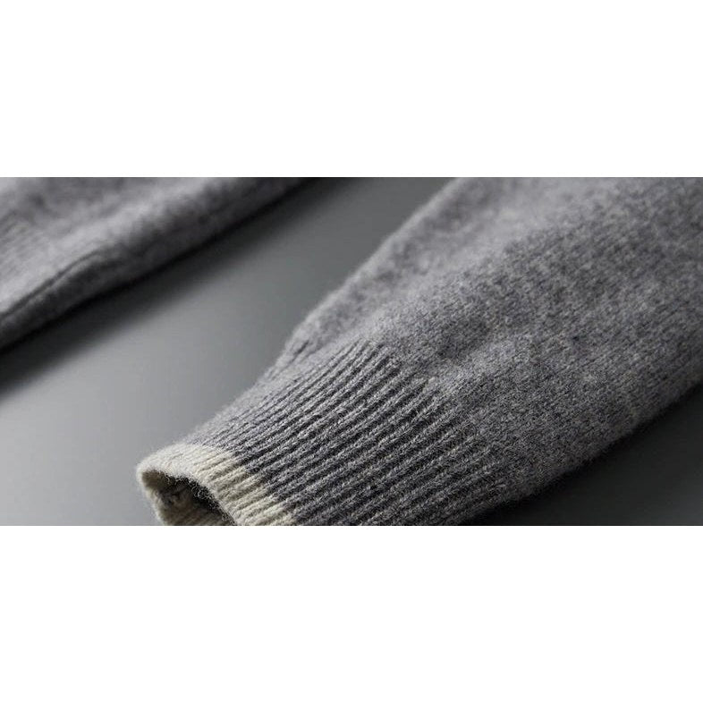Merino wool zipper sweater