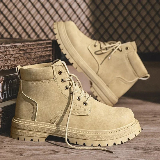 Military suede winter boots