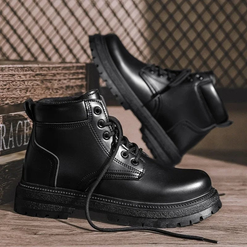 Military suede winter boots