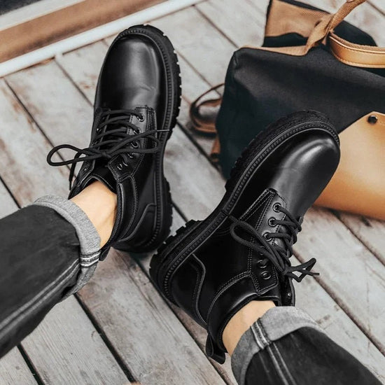 Military suede winter boots