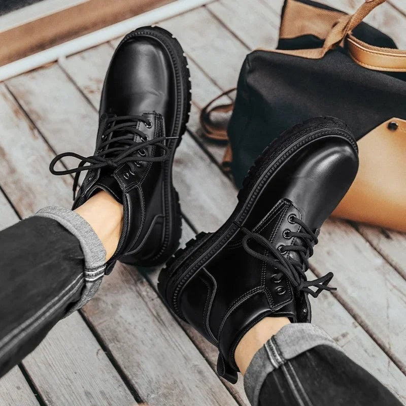 Military suede winter boots