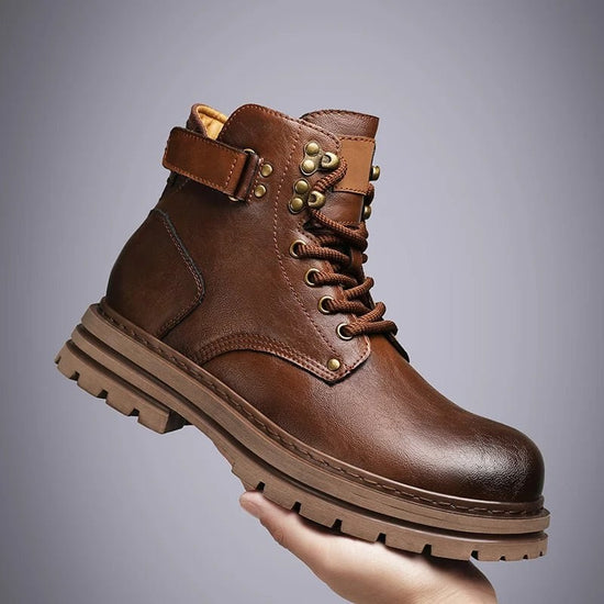 Motorcycle genuine leather casual boots