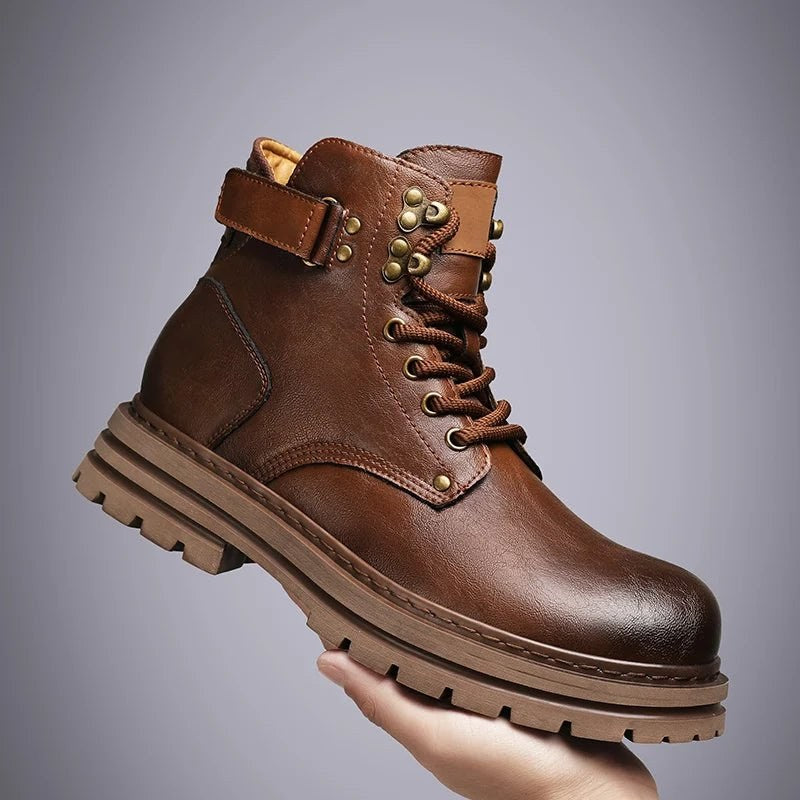 Motorcycle genuine leather casual boots