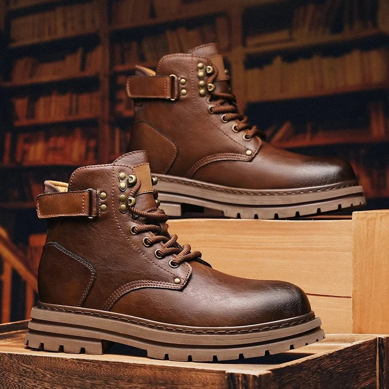 Motorcycle genuine leather casual boots