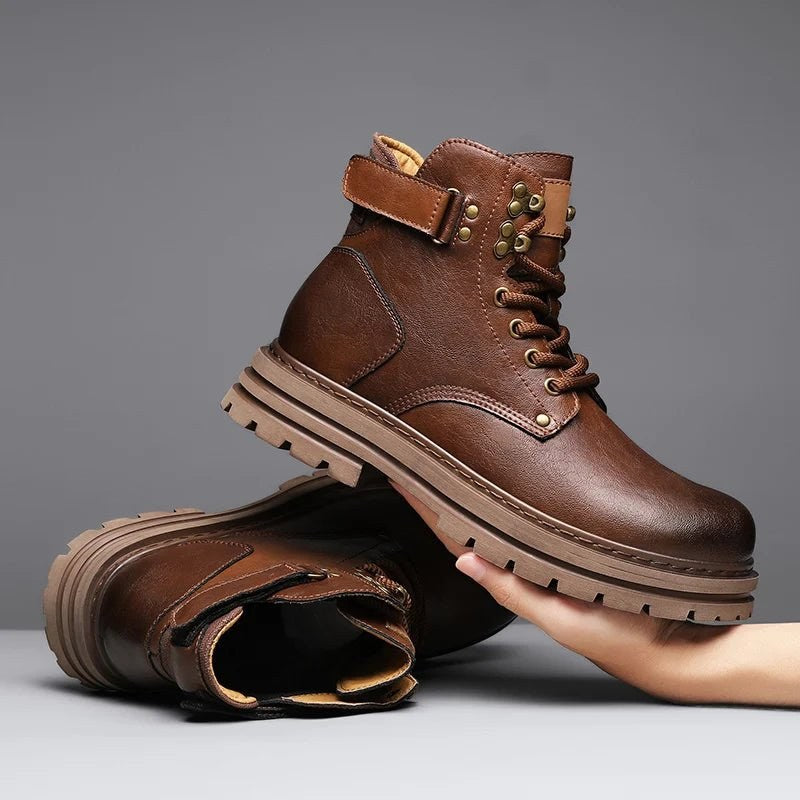 Motorcycle genuine leather casual boots