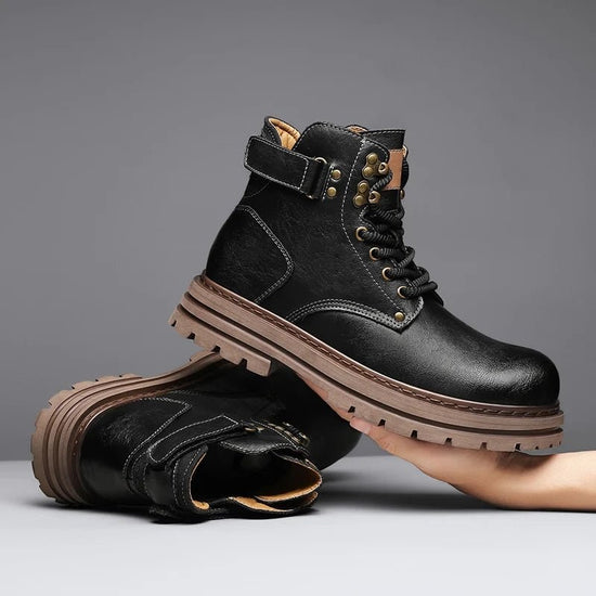 Motorcycle genuine leather casual boots