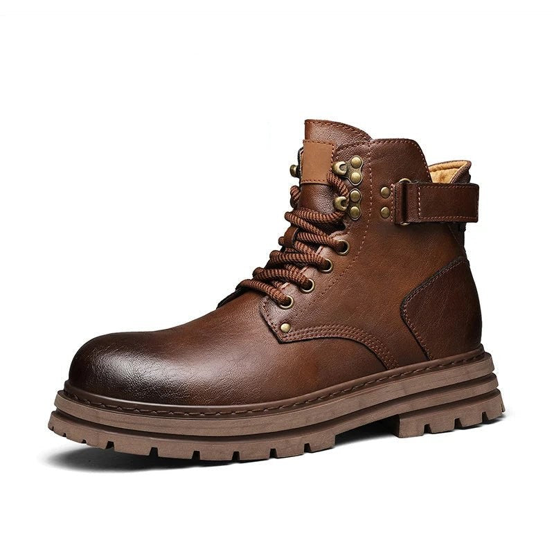 Motorcycle genuine leather casual boots