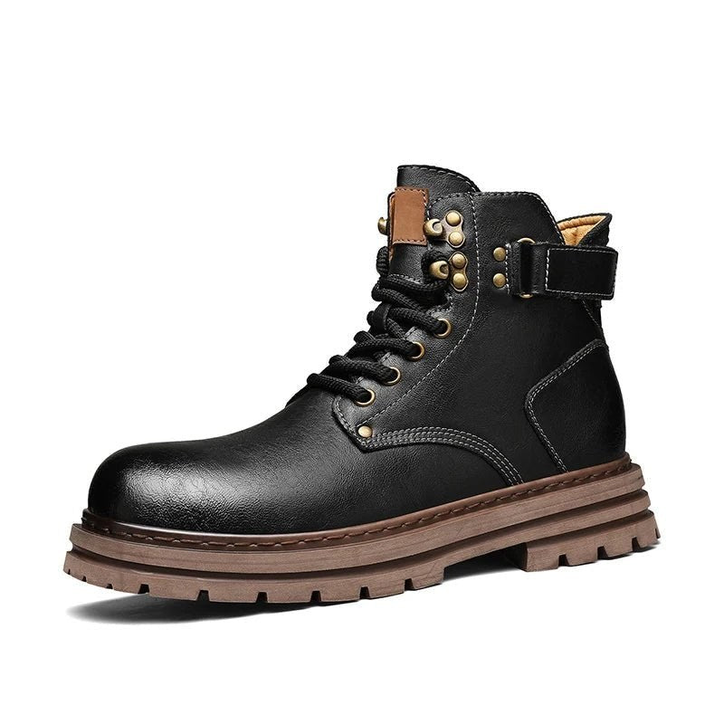 Motorcycle genuine leather casual boots