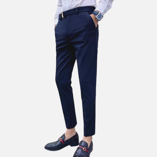 Navy Blue Casual Pants