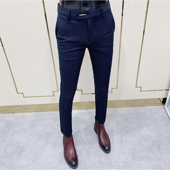 Navy Blue Casual Pants