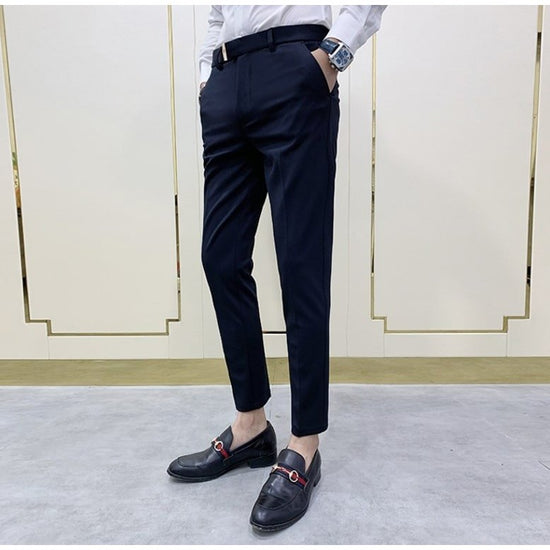 Navy Blue Casual Pants