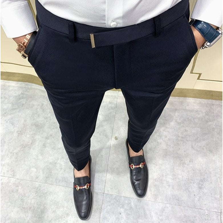 Navy Blue Casual Pants