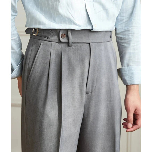 Non-ironing wide leg high-waist elegant pants