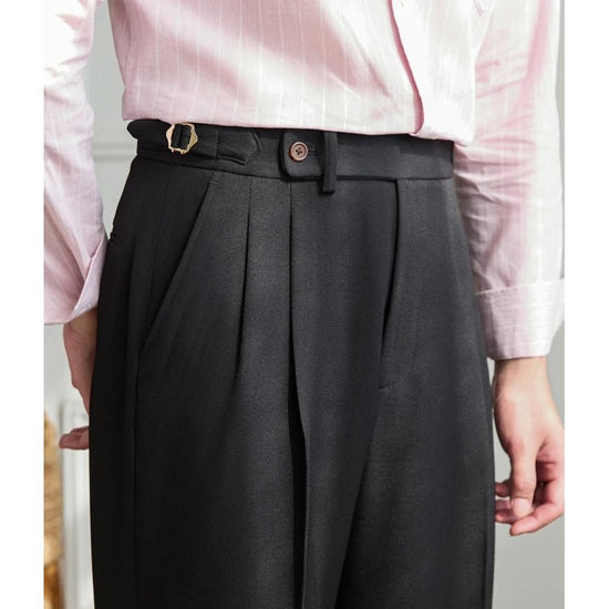 Non-ironing wide leg high-waist elegant pants