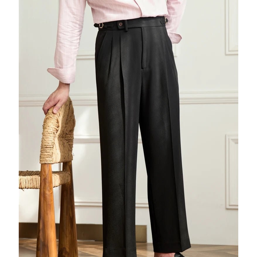 Non-ironing wide leg high-waist elegant pants