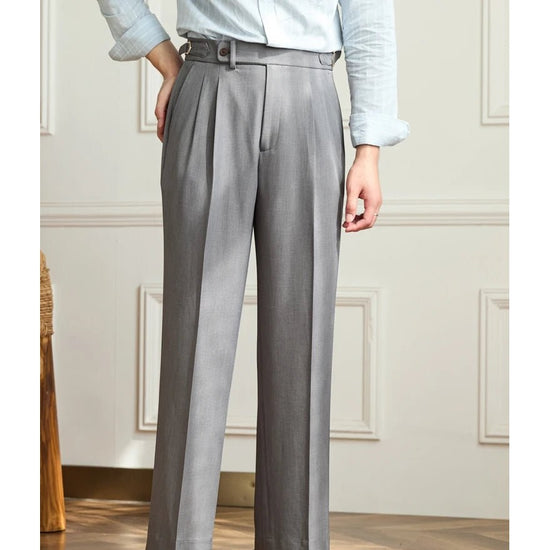 Non-ironing wide leg high-waist elegant pants