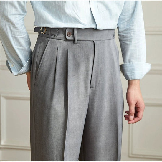 Non-ironing wide leg high-waist elegant pants