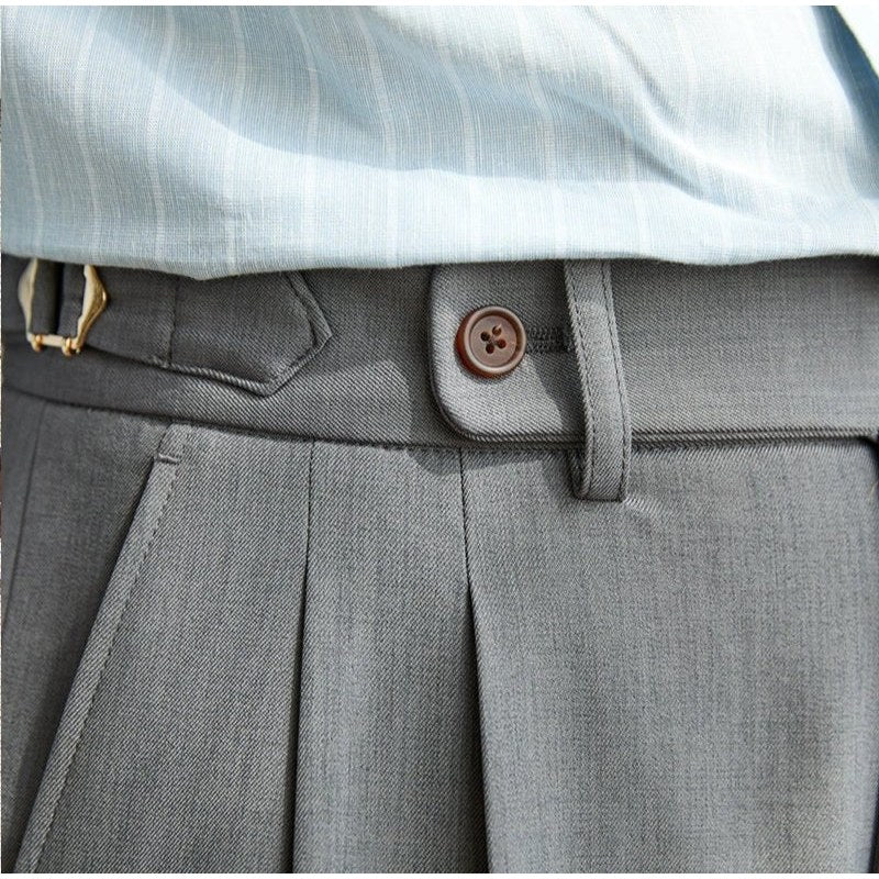 Non-ironing wide leg high-waist elegant pants