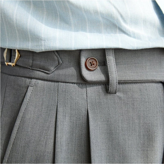 Non-ironing wide leg high-waist elegant pants