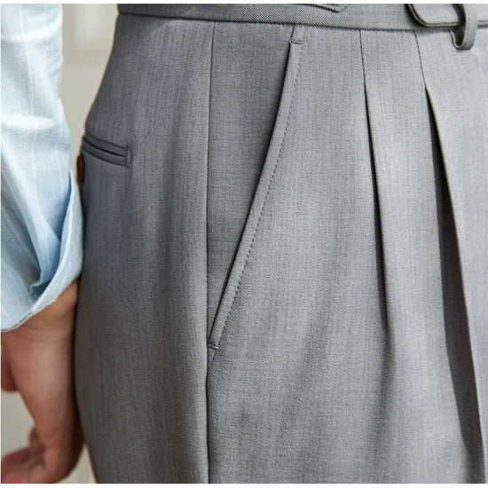 Non-ironing wide leg high-waist elegant pants