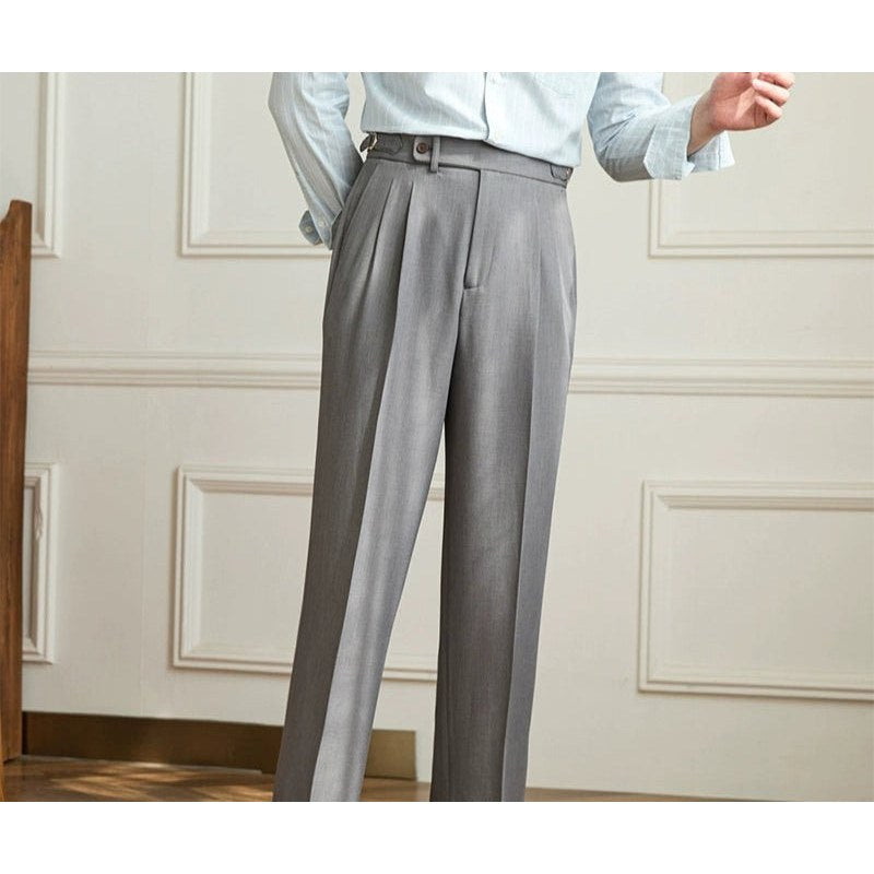 Non-ironing wide leg high-waist elegant pants