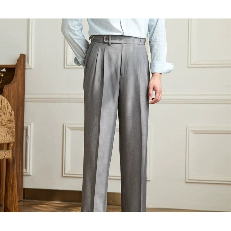 Non-ironing wide leg high-waist elegant pants