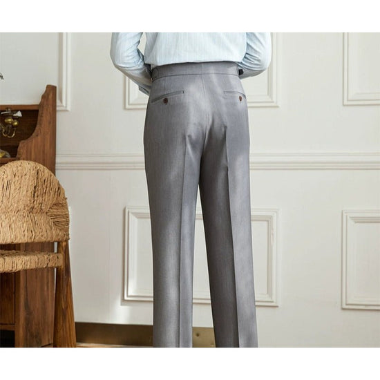 Non-ironing wide leg high-waist elegant pants