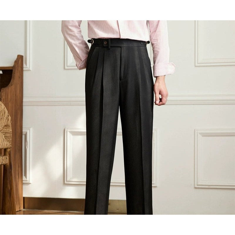 Non-ironing wide leg high-waist elegant pants