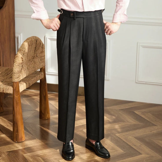 Non-ironing wide leg high-waist elegant pants