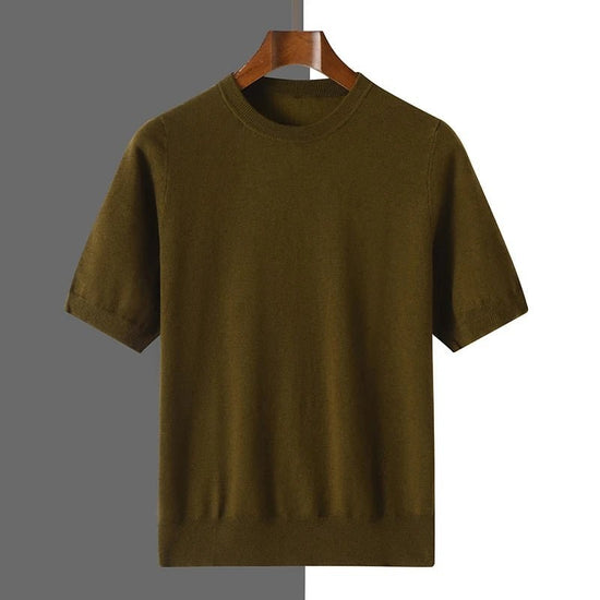 Old money merino wool t-shirt