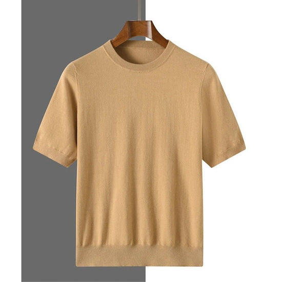 Old money merino wool t-shirt