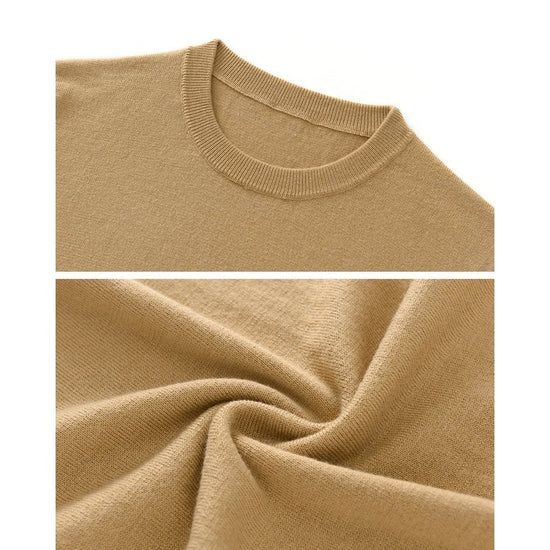 Old money merino wool t-shirt