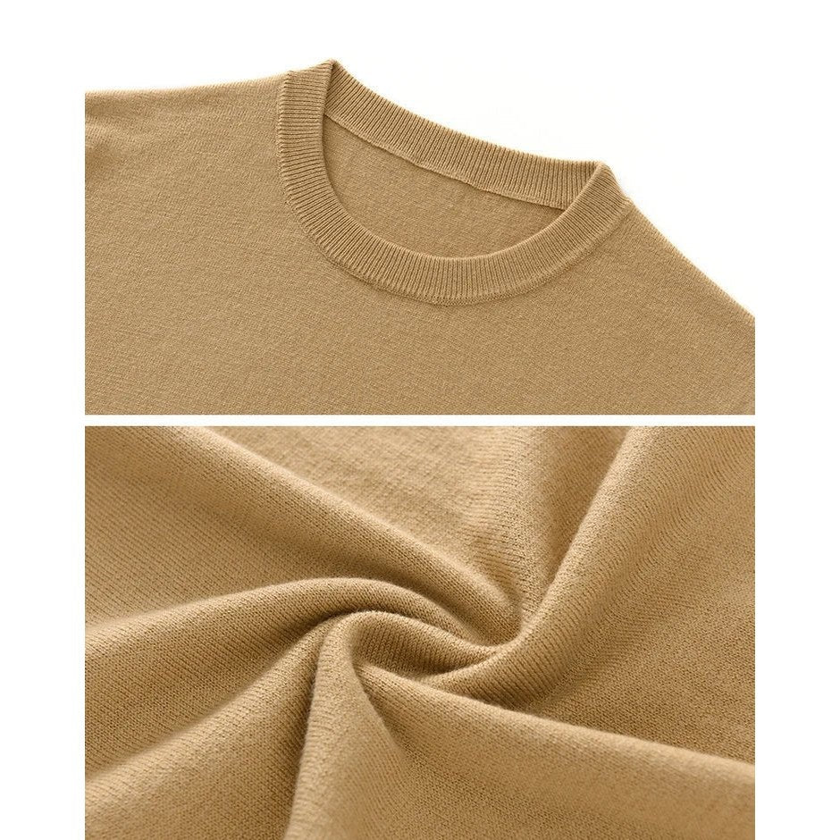 Old money merino wool t-shirt