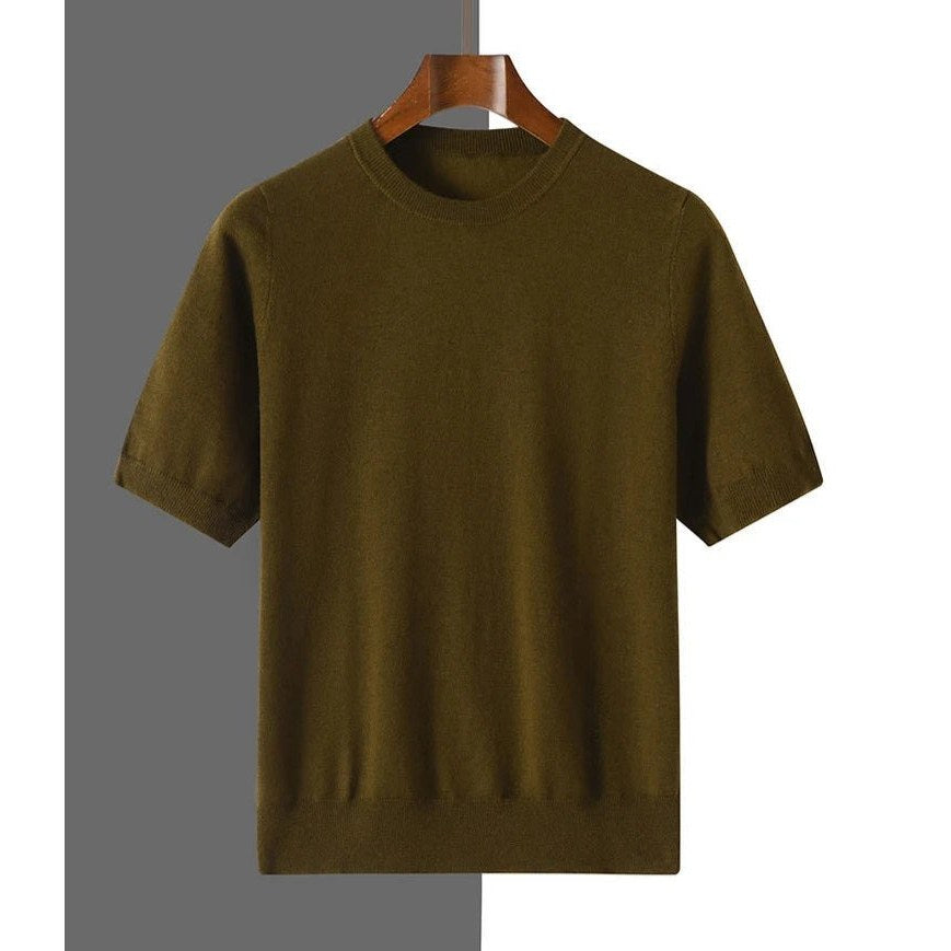 Old money merino wool t-shirt