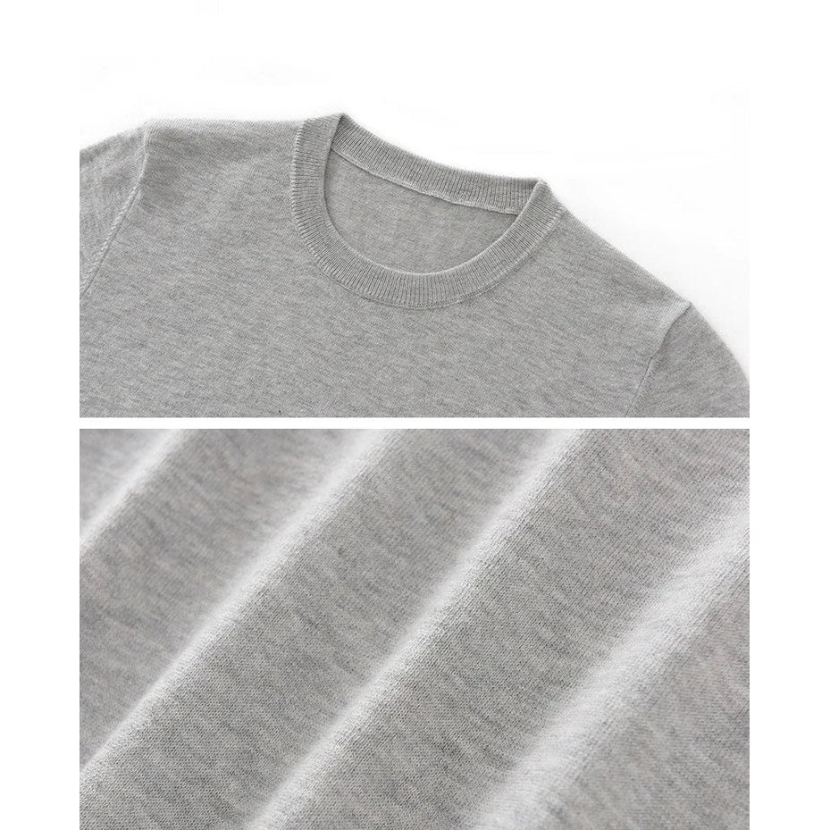Old money merino wool t-shirt