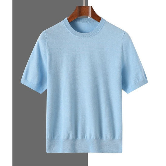 Old money merino wool t-shirt