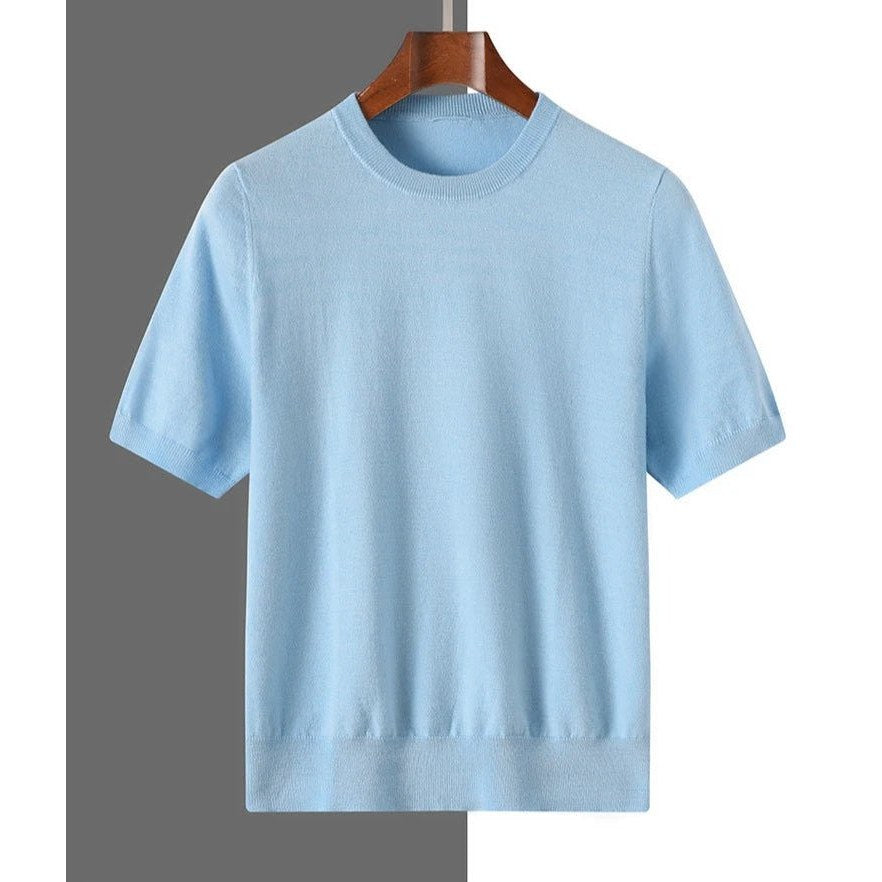 Old money merino wool t-shirt