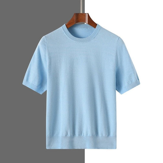 Old money merino wool t-shirt